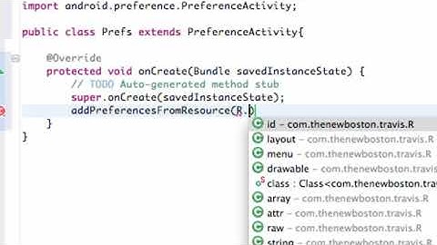 Android Application Development   56   Creating a PreferenceActivity