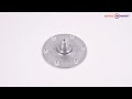 Фланець барабана для пральної машини Electrolux, Zanussi, D вала=17mm 6 отв.xM4.7 під підшипник 6203