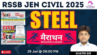 Design of Steel Structures | Marathon Class for RSSB JEn 2025 Degree | Steel Marathon Class