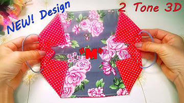 😷 New! Style Beautiful 3D Mask Diy  2 in 1 | Face Mask Sewing Tutorial | How to Make Breathable Mask