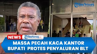 Protesters Smash Windows at Sorong Regent's Office in Protest Against Cash Transfers for Oil and ...
