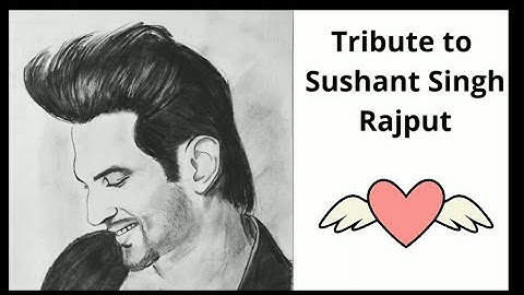 Sushant Singh | Sushant singh Rajput | Pencil Drawing | How To Draw Sushant singh Face | Sushant RIP