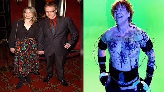 tat's a surprise Bridget Fonda’s husband Danny Elfman, 68, swaps clean cut look for long hair and ch