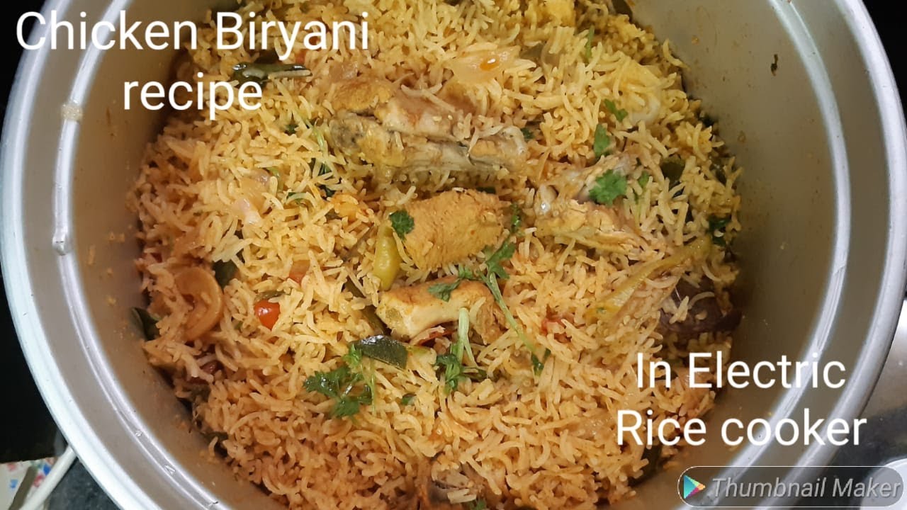 Chicken Biryani at Home Our Style Chicken Biryani in Electric rice