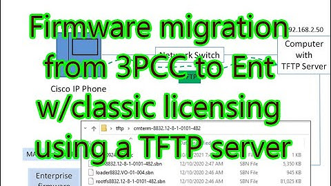 Performing Cisco IP phone 3PCC to Ent firmware migration with classic licensing via TFTP server