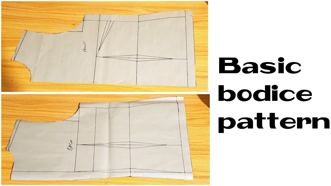 HOW TO PROPERLY DRAFT A BASIC BODICE BLOCK || PATTERN DRAFTING ...