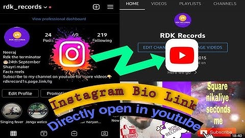 How to open instagram link in youtube app directly || using dynamic link || Rdk_records [hindi]