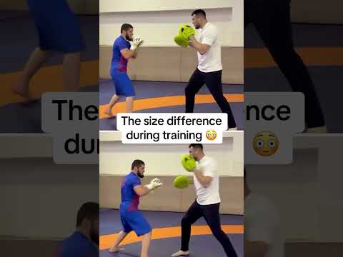 Islam Makhachev is five inches shorter than Ian Machado Garry 👀 (via islam_makhachev/IG)