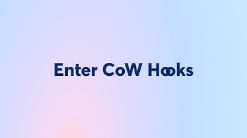 CoW hooks: You are in control of the execution engine