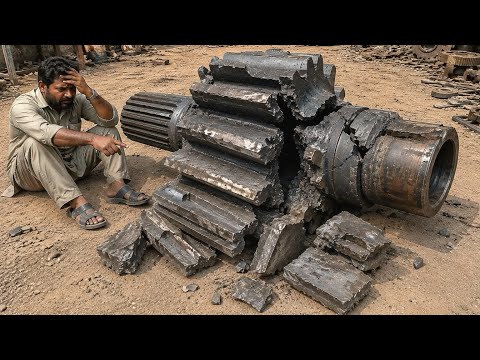 Amazing Giant Pinion Gear Restoration | Badly Destroyed Heavy Gear Rebuilt