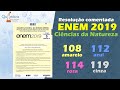 Resolução ENEM 2019 Ciências da Natureza amarela 108 azul 112 rosa 114 cinza 119