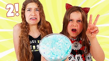 MAKE THIS SLIME PRETTY WITH ONLY 2 COLORS CHALLENGE | JKrew