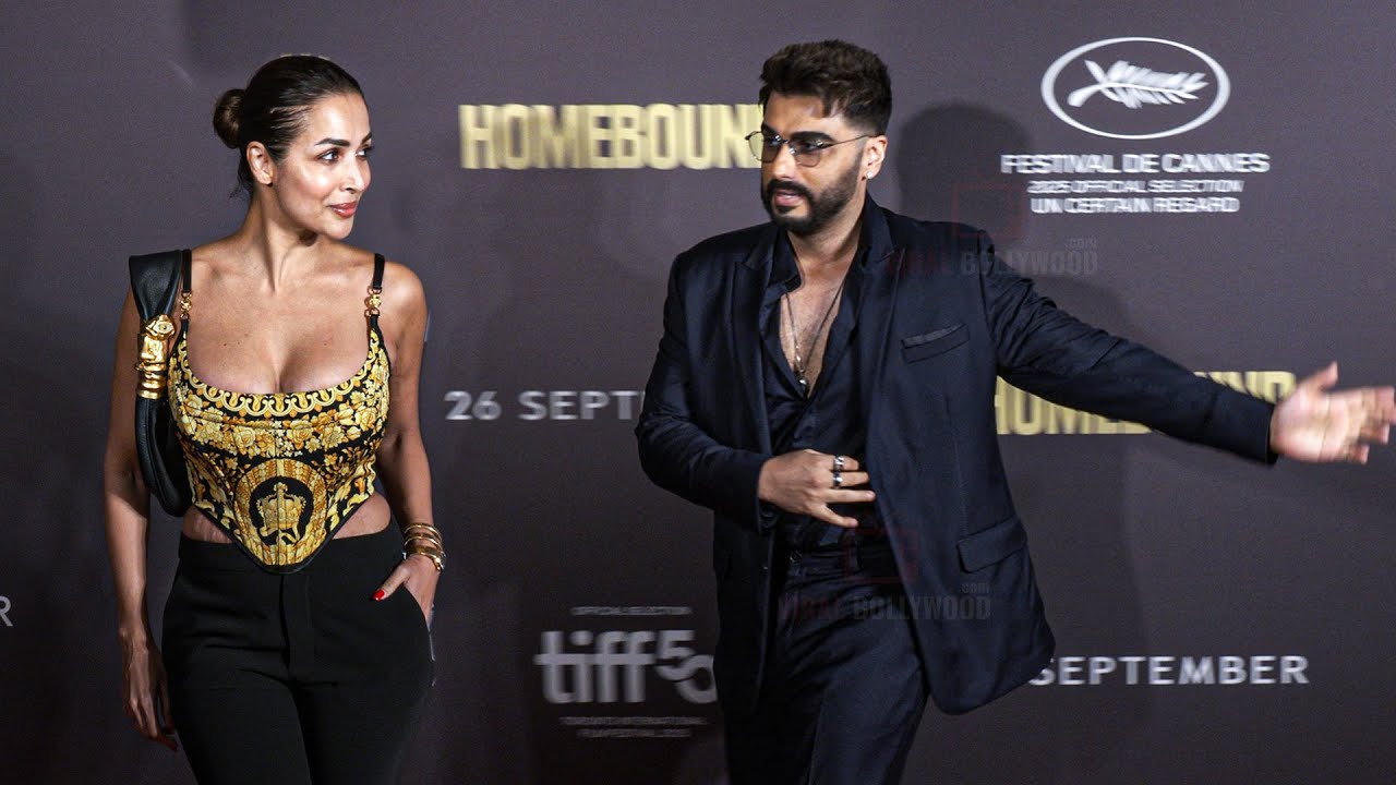 Arjun Kapoor and Malaika Arora arrives at Homebound Special Screening