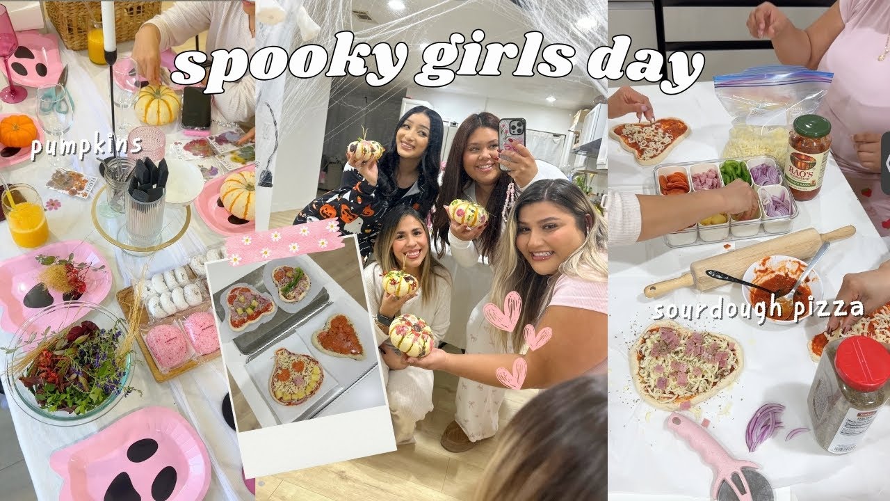 Hosting my FIRST Spooky night in the NEW House | Prep, Decor, and Pizzas