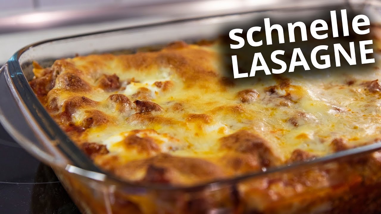 leckere Lasagne mit Creme Fraiche und Rezept - YouTube