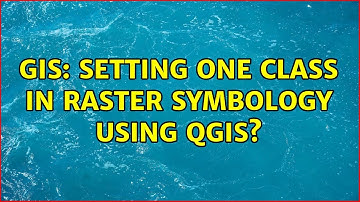 GIS: Setting one class in raster symbology using QGIS?