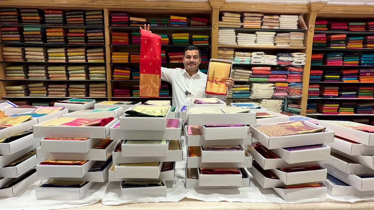 PURE SILK WITH PRICES😍🚨Bangalore Malleshwaram Pure Silk Sarees @ Offer Prices with Free Shipping.