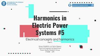 Electrical Concepts and Harmonics. Part I - Harmonics in EPS #5
