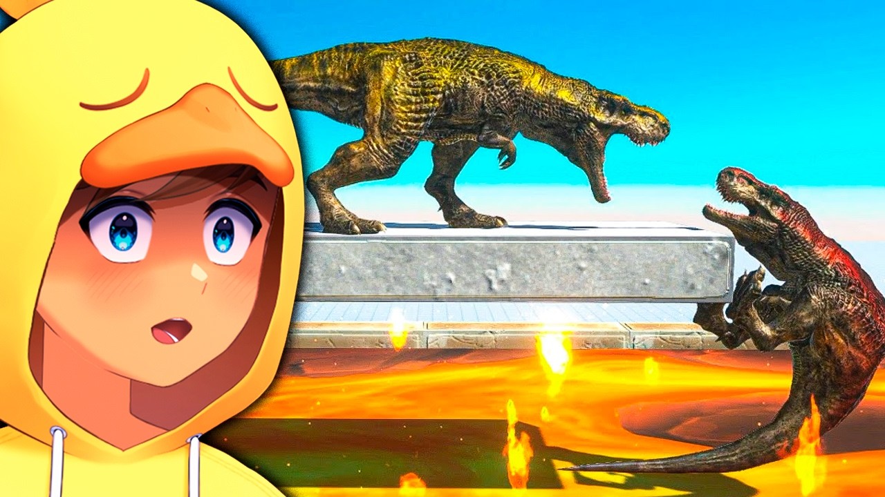 T-REX vs T-REX a BATALHA DA MESMA ESPÉCIE no ARBS! ( Saito Reage )