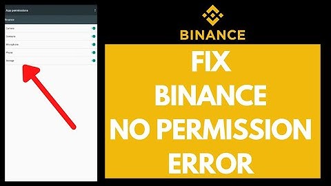 How To Fix Binance No Permission Error | Fix Binance Network Anomaly