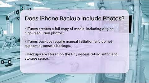 Does iPhone Backup Include Photos? - Talking Tech Trends