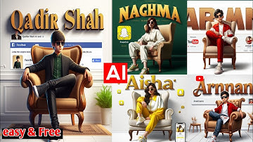 How To Create 3D Ai Social media boys+Girls Image | bing image creator tutorial | ai photo editing