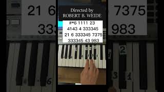 How to play Directed by Robert B. Weide mem on piano 🎹 easy tutorial