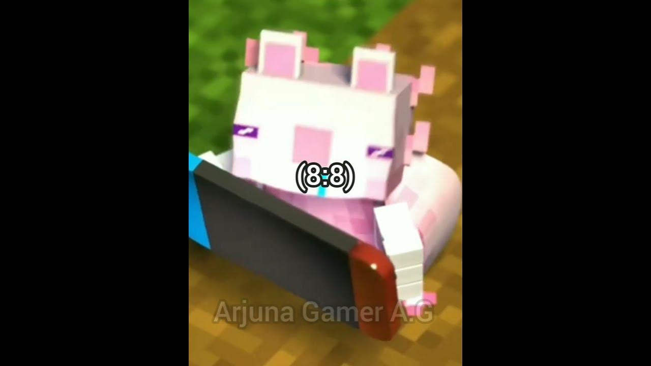Herobrine Vs Parotter Axolotl Edit Minecraft Herobrine Parotter
