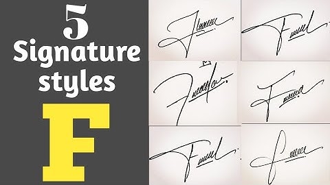 Signature Style For Letter F | letter F signature ideas | How to sign letter F #signature