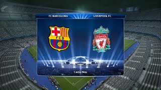 Barcelona v Liverpool ‐ Final Stage - UEFA Champions League (round 9, match 53) - PES 2013