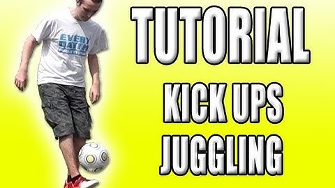 Kick Ups TUTORIAL - Learn How To Juggle A Football Soccer Ball Easily