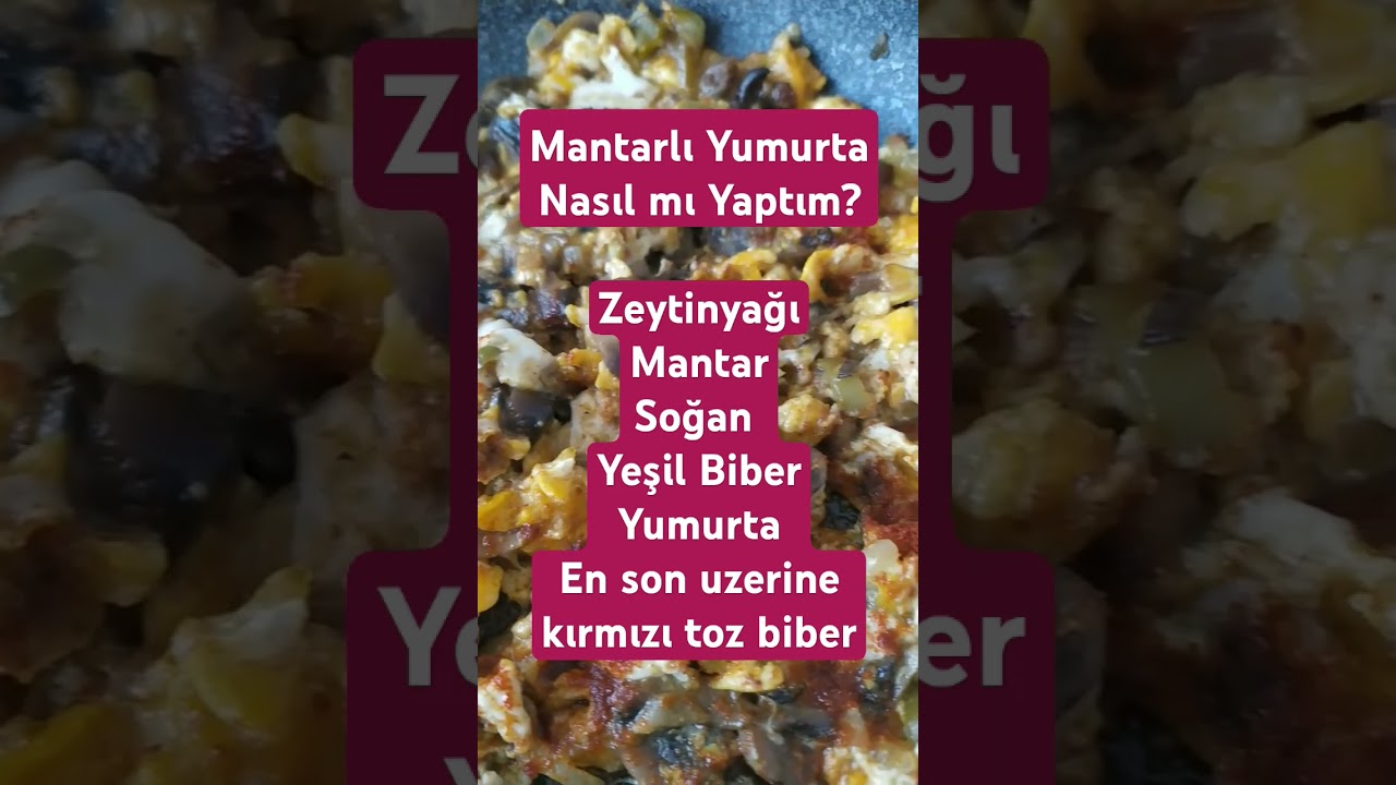 Kahvaltılık sizler için. İlk önce tavaya mantar #yemektarifi #yemektarifleri