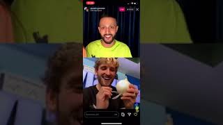 Logan Paul Eats Onion on IG LIVE