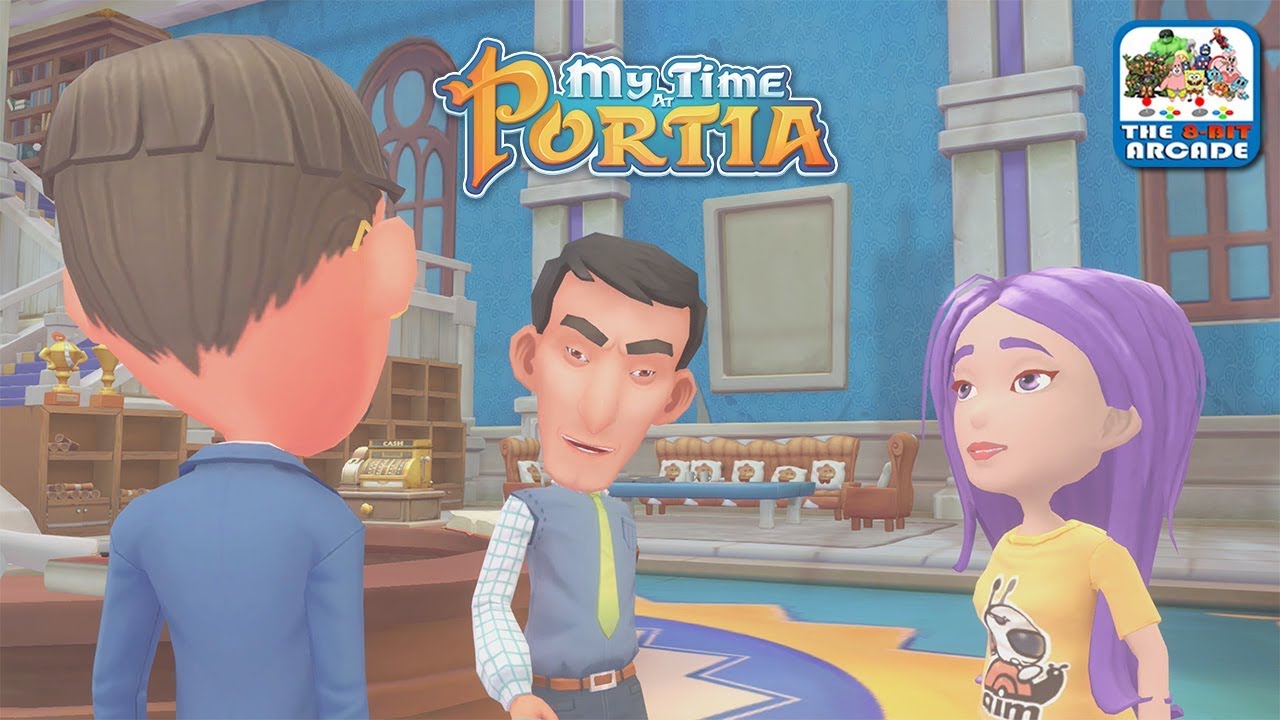 games people play My Time At Portia - Meeting Higgins, the Jerk of Portia (Xbox One Gameplay)