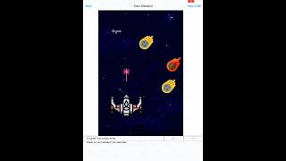 Space shooter game mobile app screenshot 1