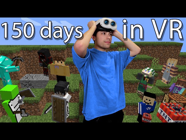I Lived INSIDE Minecraft For 150 Days class=