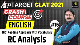 Reading Approach with Vocabulary | CLAT 2021 | English By Dr. Hitendra Goyal Sir