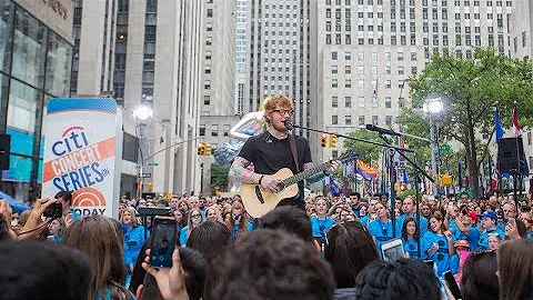 Ed Sheeran perform "Shape of You" on Today Show