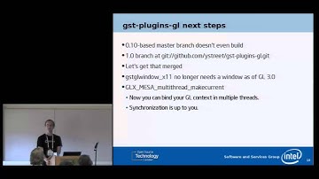 Gstreamer Conference 2012: OpenGL and Mesa development
