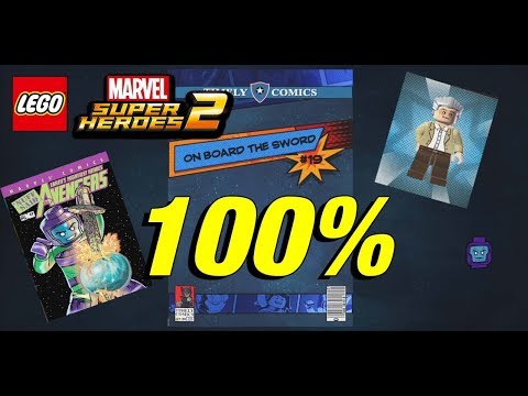 Lego Marvel Super Heroes 2 19 On Board The Sword All Collectibles Minikits Token Rescue