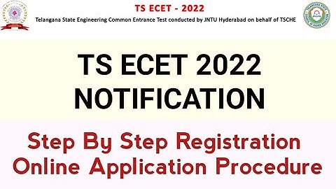 TS ECET 2022|Online Application step by step|How to fill ts ECET 2022 online application|#Ecet2022
