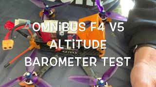 Omnibus F4 V5 Altitude Barometer Test