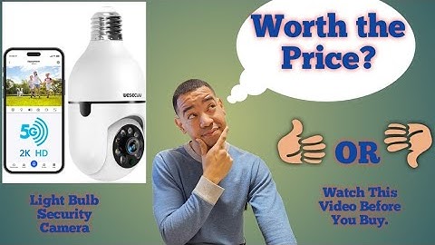 Smart Home Security: Light Bulb Security Camera 2K Review | 5G & 2.4GHz WiFi |