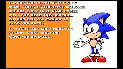 SRB2 Demo 1.09.4 Ending - Unreleased alt version