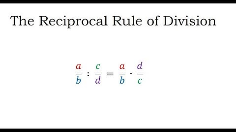 Logic behind the reciprocal rule of division
