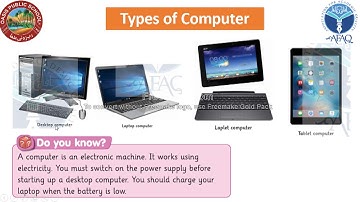 Grade 1 Computer Lecture 2 Afaq New Sun Series