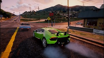 GTA 5  Huracan Performante Redux+MVGA  Realistic Graphics MOD 60FPS