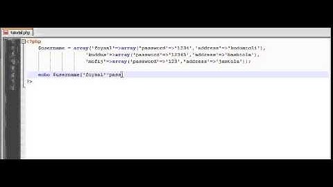 php tutorial in bangla multidimensional array