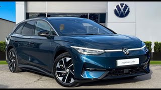 Approved Used Volkswagen ID.7 Tourer Pro Match 77kWh 286PS in Blue | KT25MGX | Wrexham Volkswagen