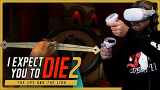 Joey experiences his first virtual reality game as a Spy in  I Expect You To Die 2